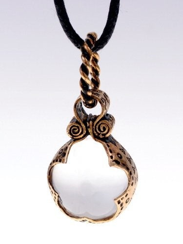 Viking völva Mountain crystal amulet Gotland, M, bronze