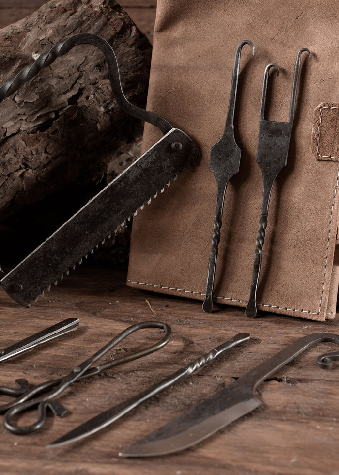 Surgery set, 8 pieces, with case