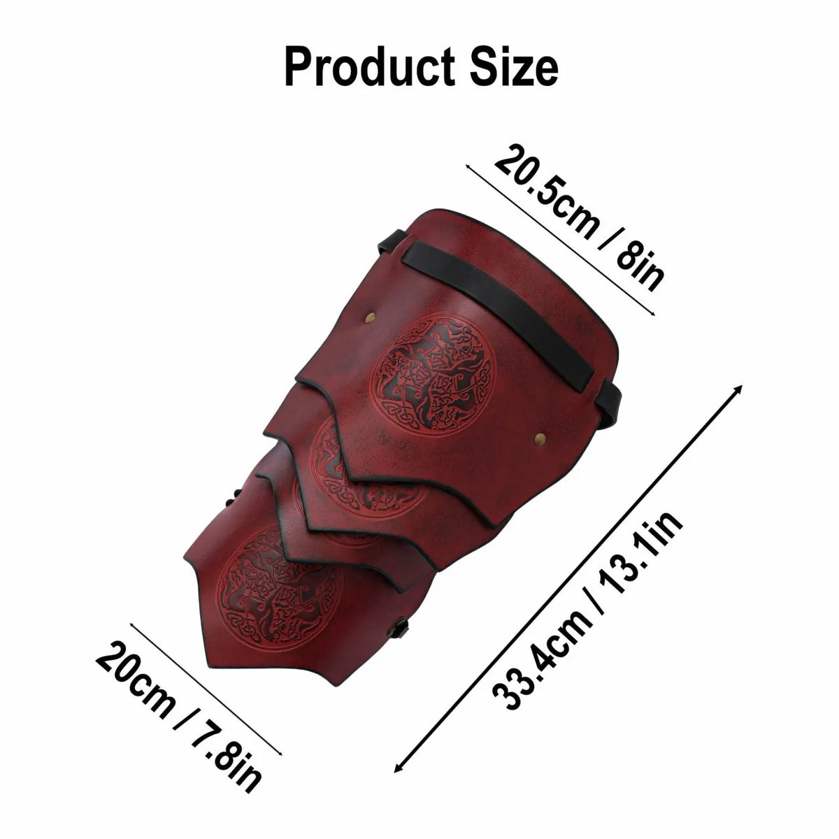 Leather pauldron Epona