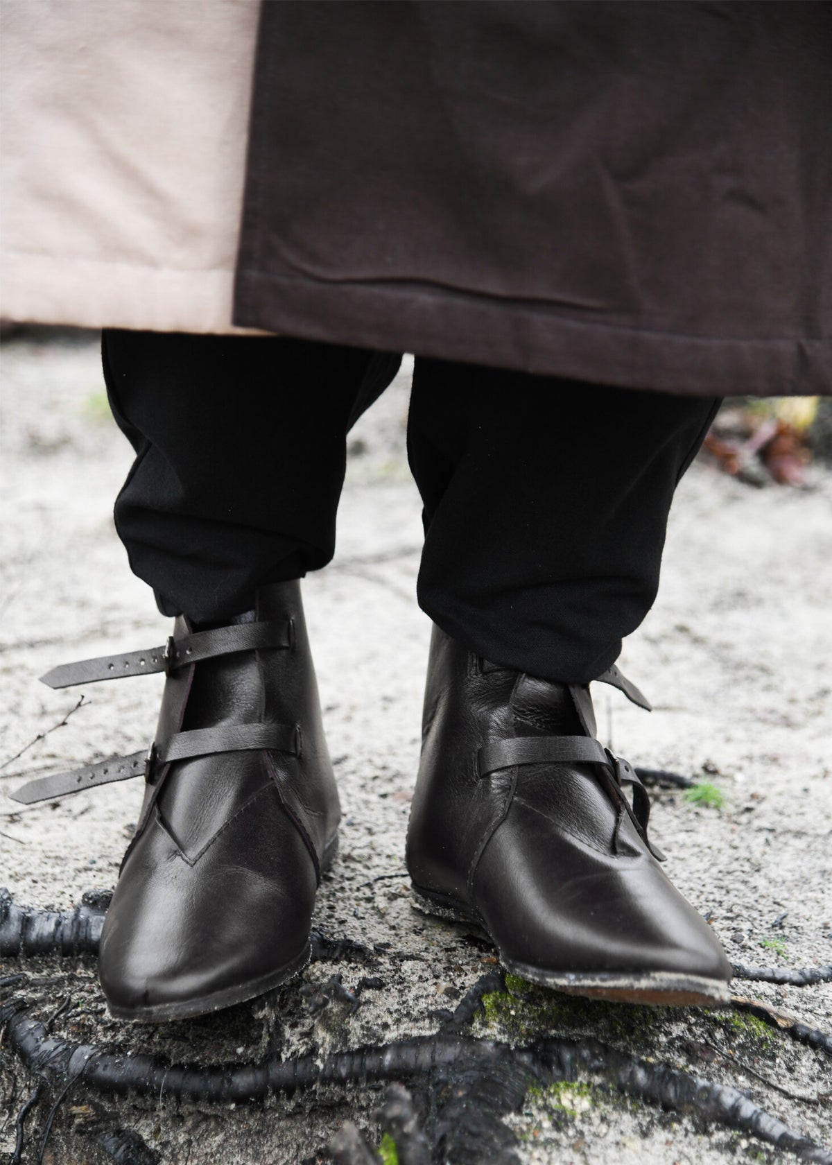 Medieval ankle boots 1250-1500