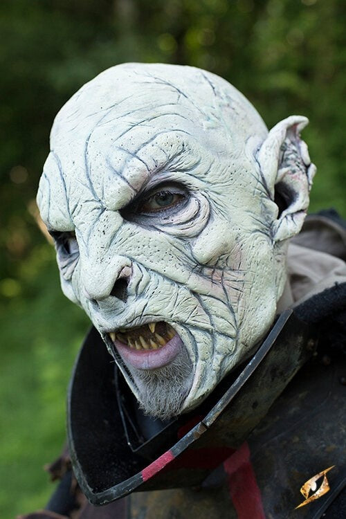Mask white Orc
