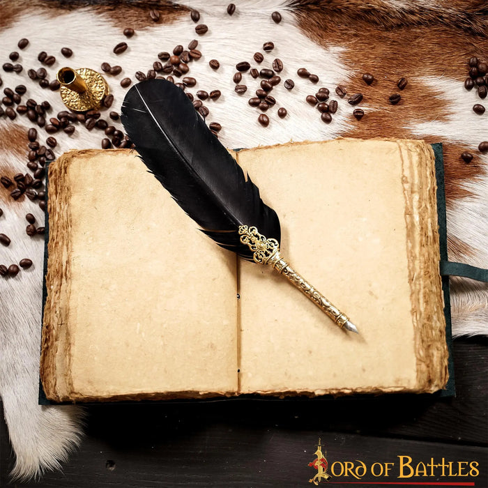 Leather journal fantasy, green