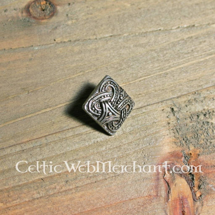 Viking belt fitting knot Borre style, silver