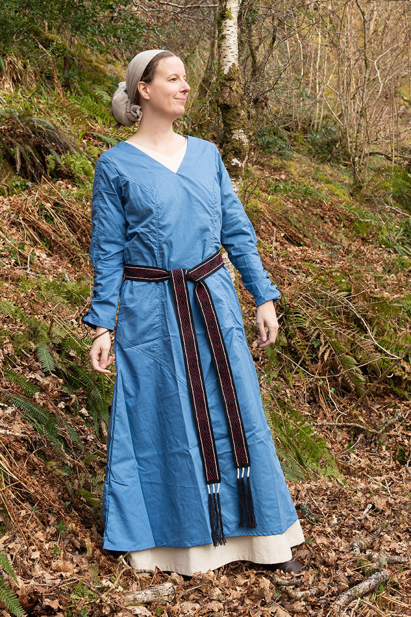 (Early) medieval dress Aldith, blue
