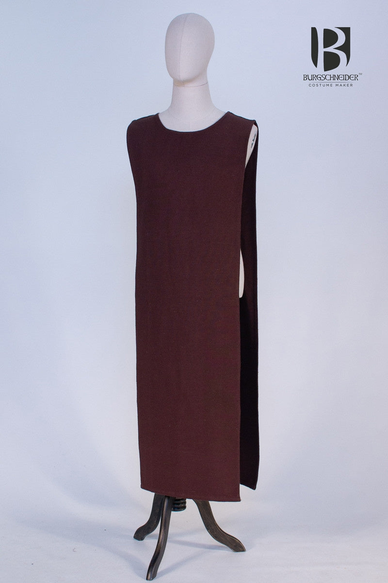 Tabardo / sobretúnica medieval, marrón