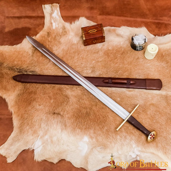 Templar sword Hugo de Payens, semi-sharp