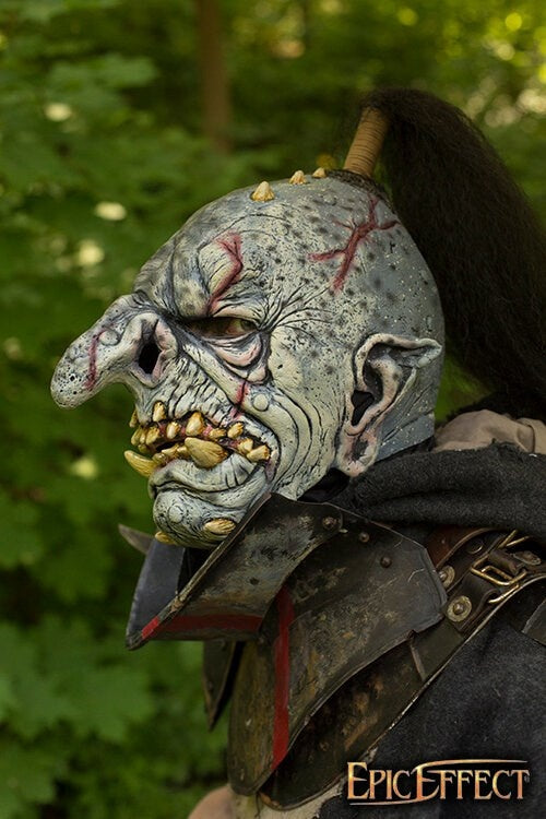 Maschera troll con capelli