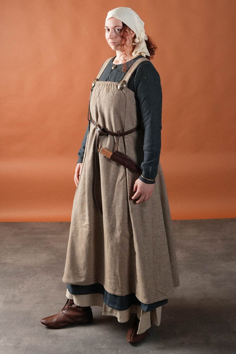 Hangeroc viking Freja, laine, sergé diamant, couleur sable-naturel