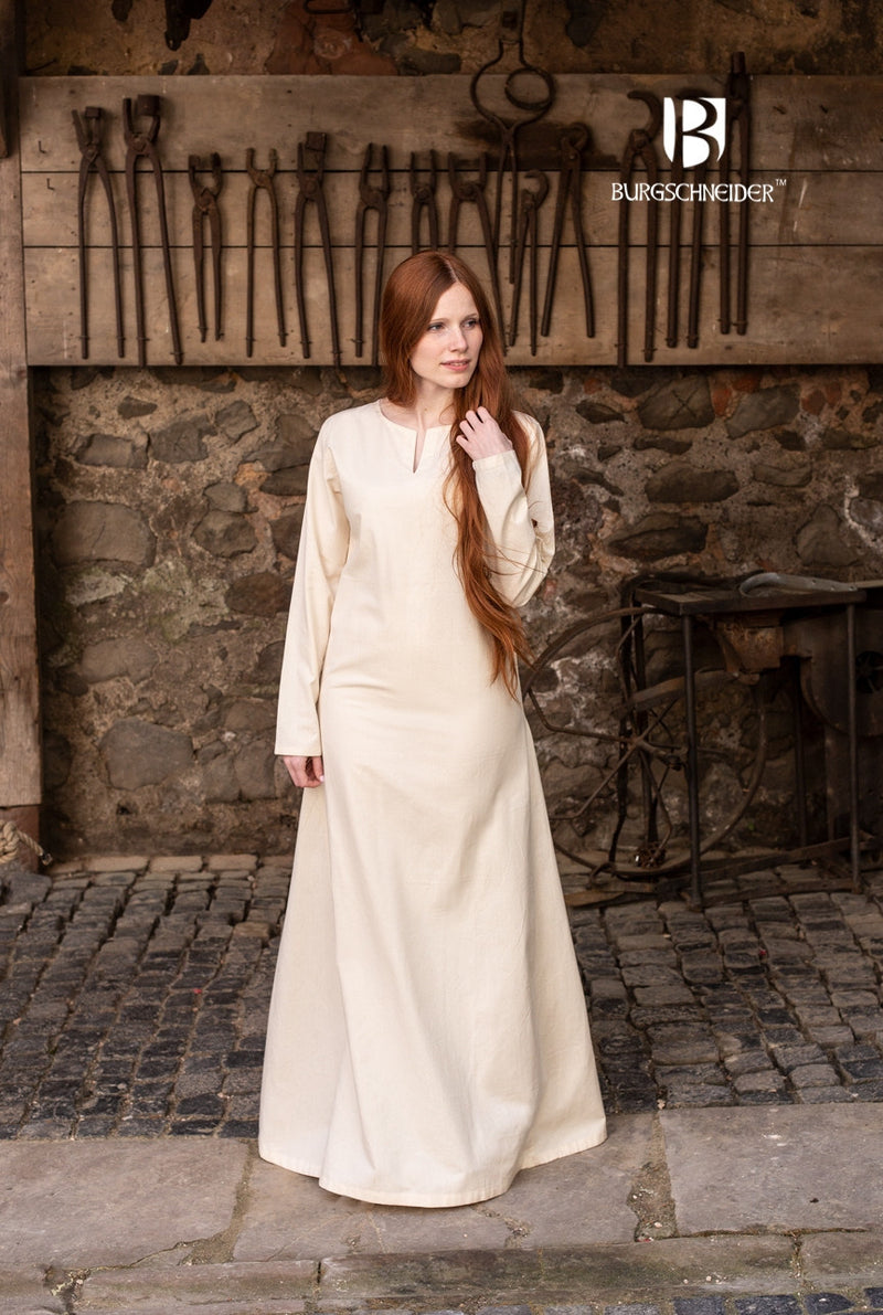 Medieval dress Elisa, white