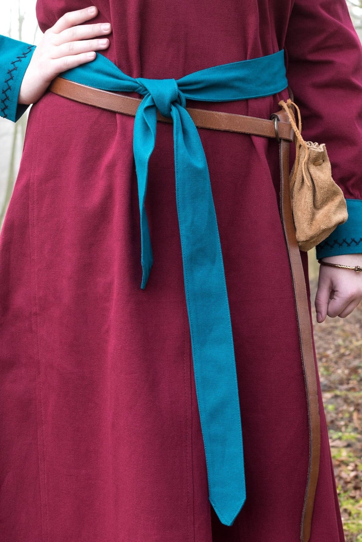 Viking Dress Jona, red/blue