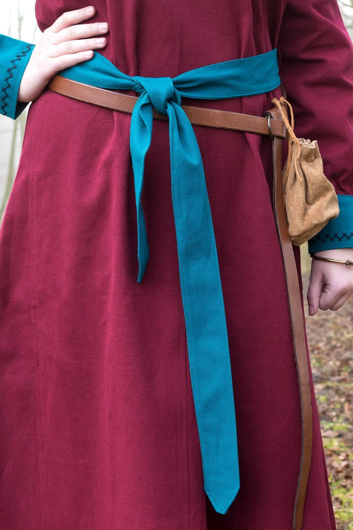 Viking Dress Jona, red/blue