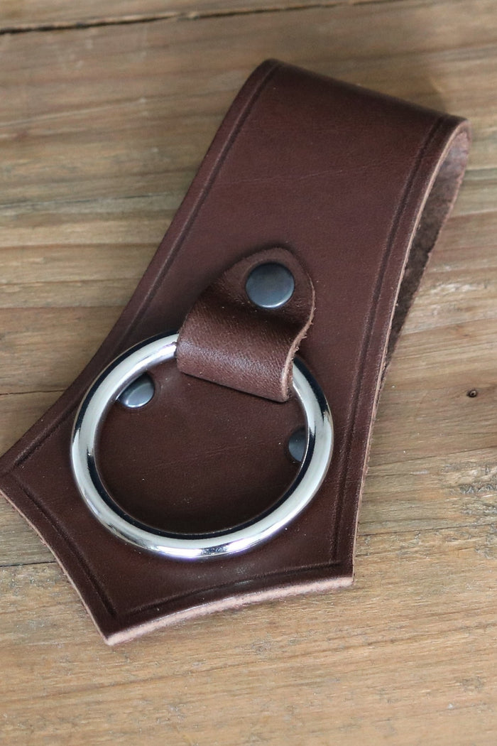Re-enactment axe holder, brown
