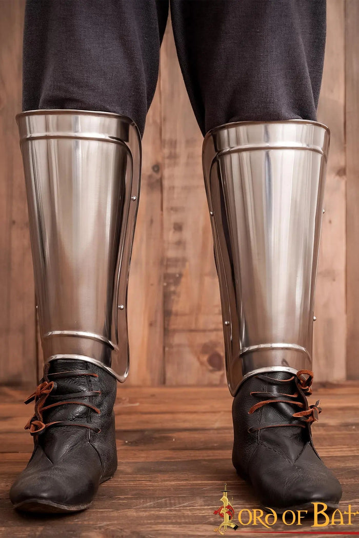 Milanese greaves, lower leg armour, 1.6 mm