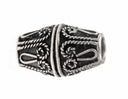 Viking beard bead Rusvik, silvered bronze
