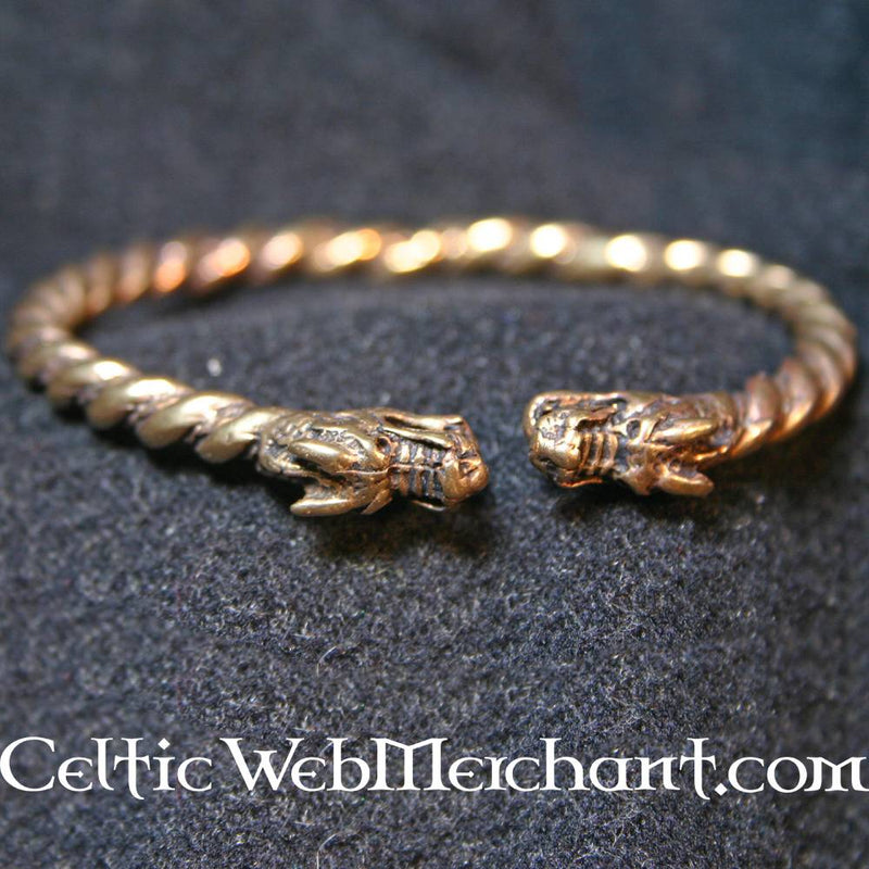 Bracciale a forma di drago, bronzo