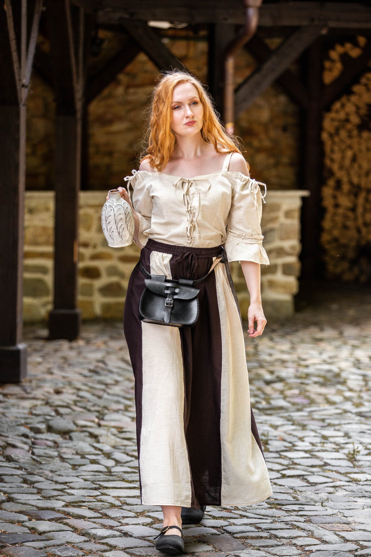 Baroque blouse Amelie cream