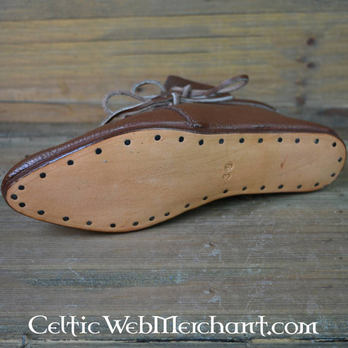 Ankle boots, 1300–1600, brown