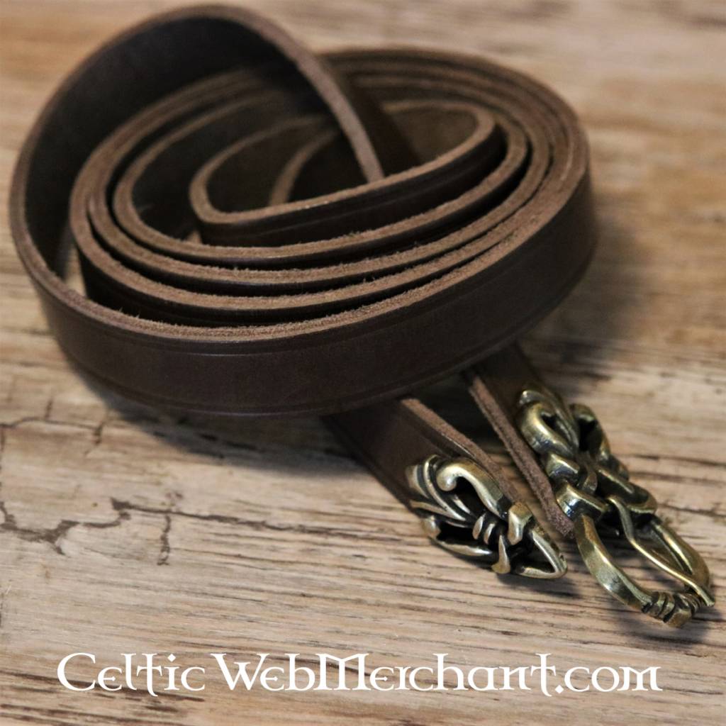 Belt from Fröjel, 165 cm, brown