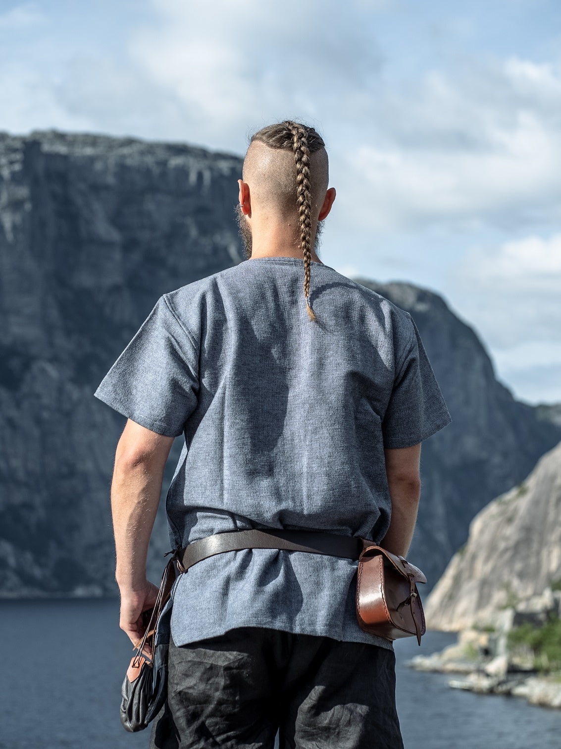 Short Viking tunic Edmund, blue