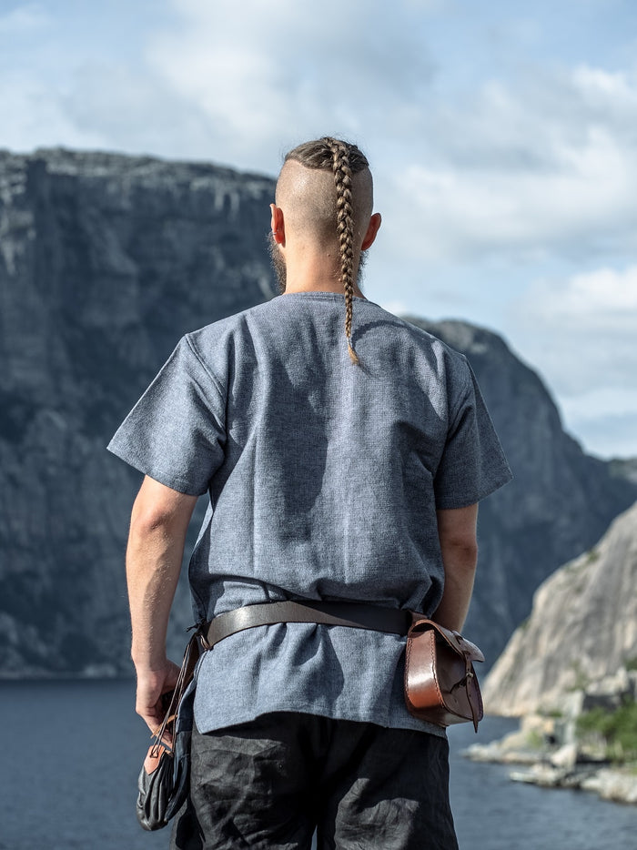 Short Viking tunic Edmund, blue