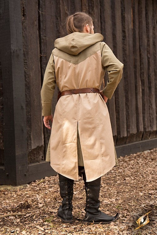 Sleeveless coat Assassins Creed, green-sand
