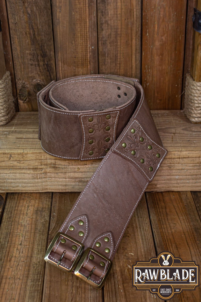 Lombard wide belt, brown