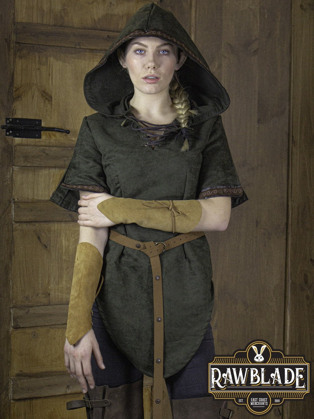 Briannan Ranger tunic, suede, green