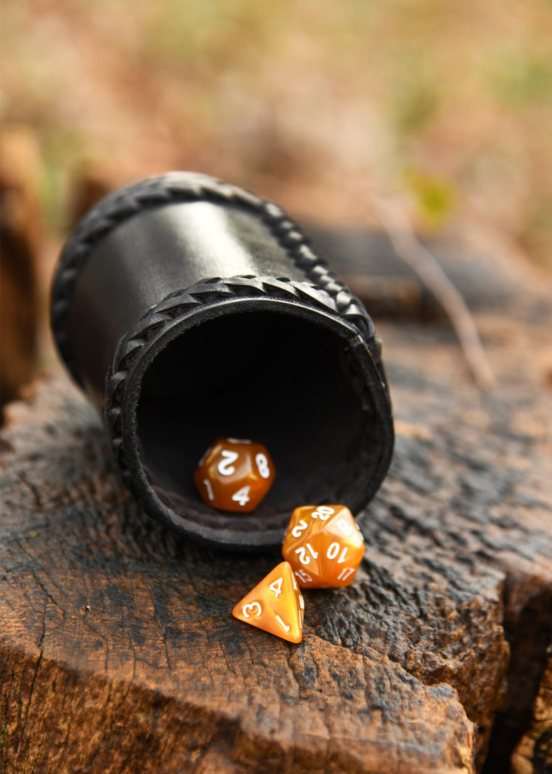 Mjölner tärningsbägare, svart