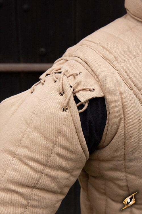 Medieval gambeson, beige