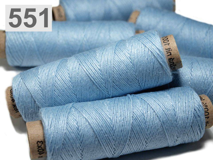 Linen yarn clear blue 50m
