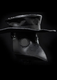 Pest doctor set, black