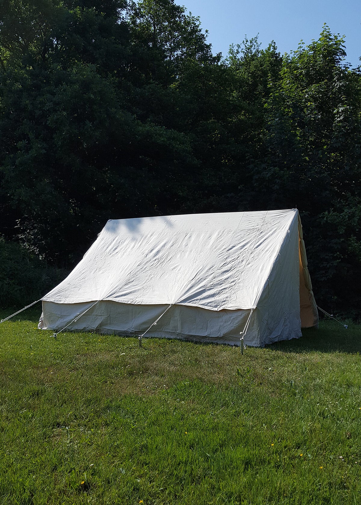 Canvas army tent, 3 x 3 m, 350 gsm