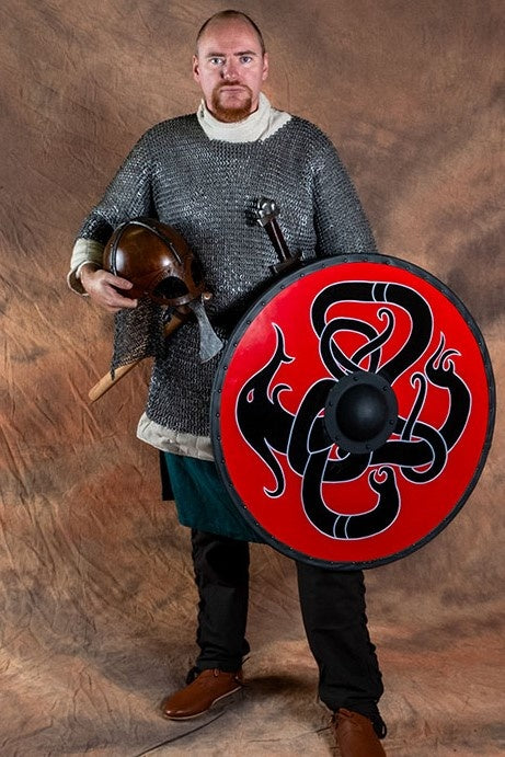 Haubergeon, gemischt, flache Ringe, keilförmige Nieten, 8 mm