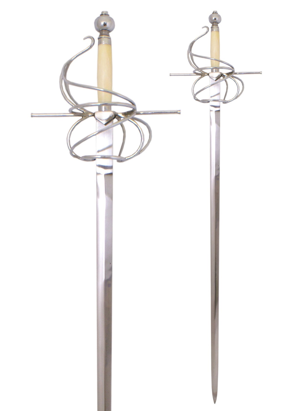 German rapier with bone grip, semi-sharp