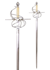 German rapier with bone grip, semi-sharp