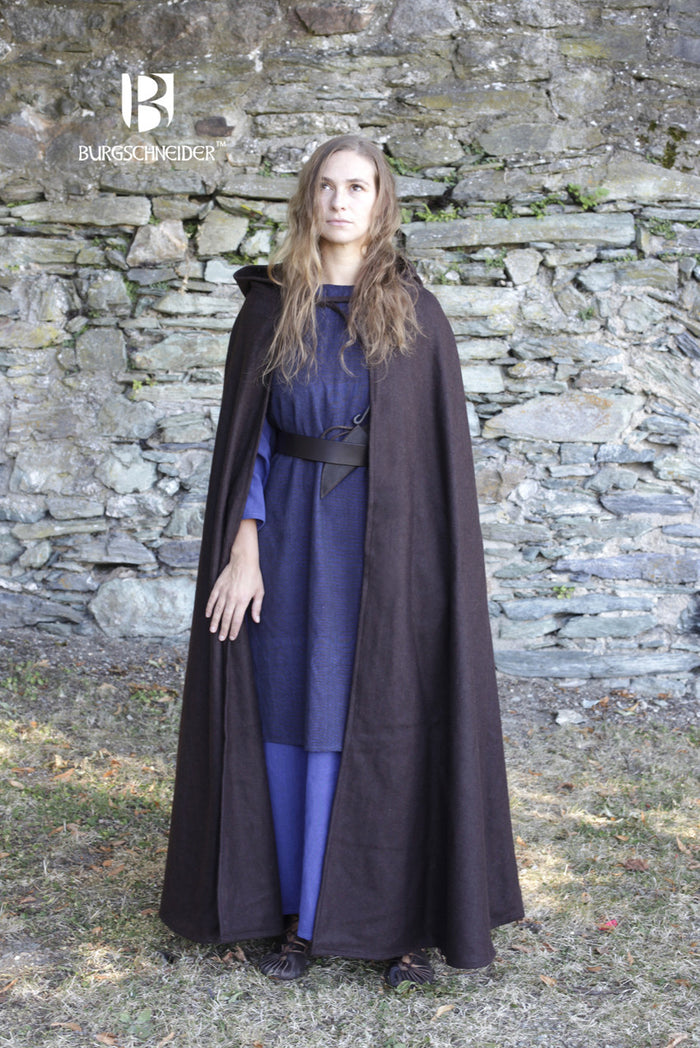 Cloak Hibernus, brown, wool blend