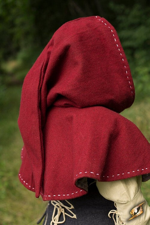 Medieval chaperon Erhard, red