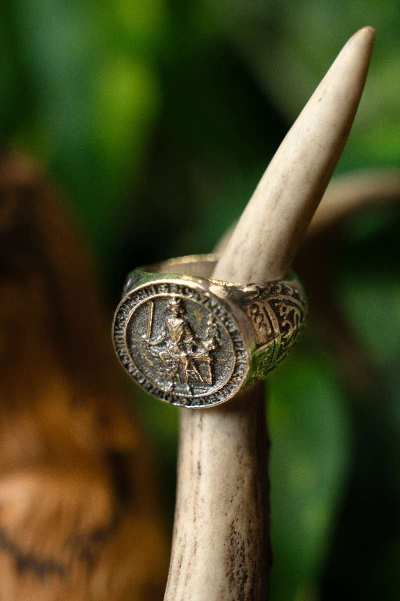 Magna Carta seal ring, pewter