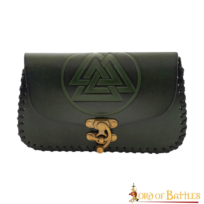Viking Bag with Valknut, Red