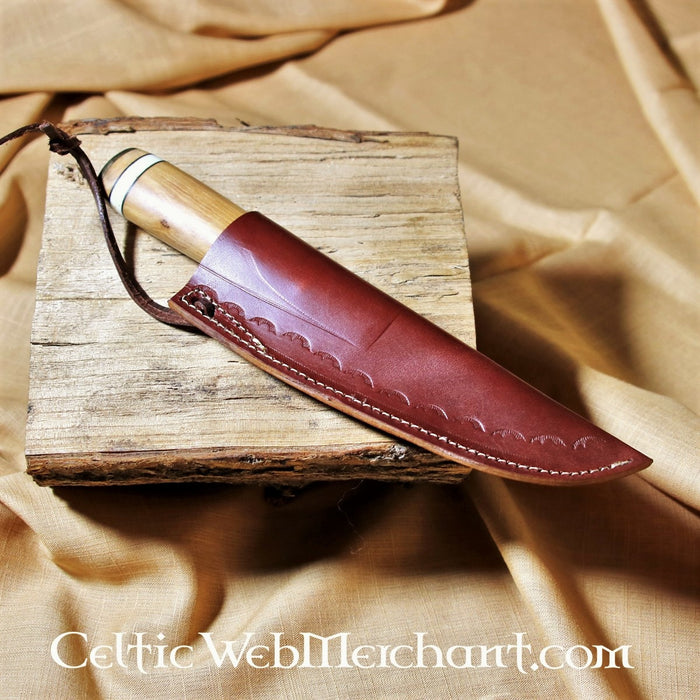 Hand-forged Viking knife Reykjavik, semi-sharp