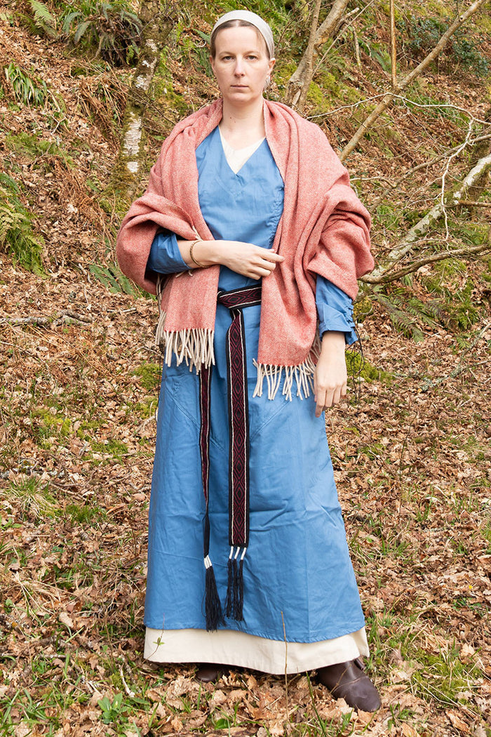 (Early) medieval dress Aldith, blue