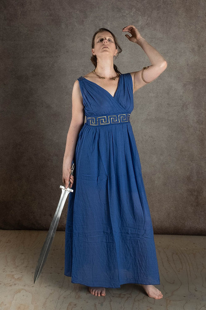 Goddess dress Penelope, blue
