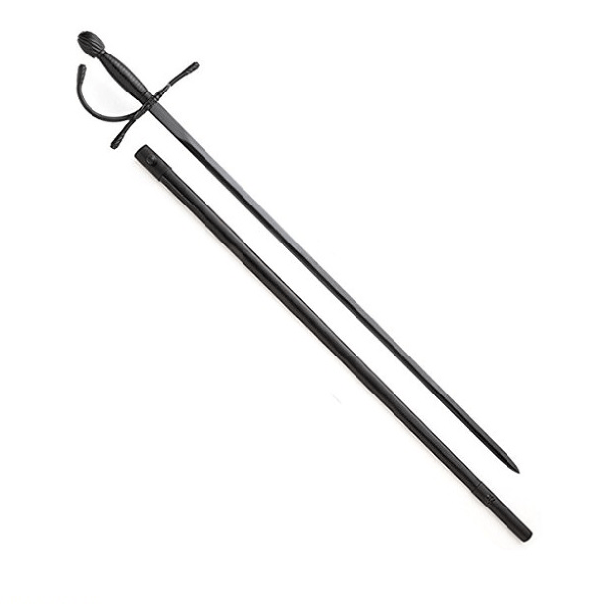 Black pirate rapier Jack, semi-sharp