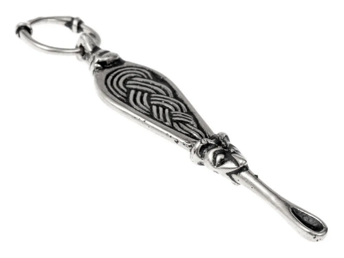 Viking ear spoon Adelsö, silvered bronze