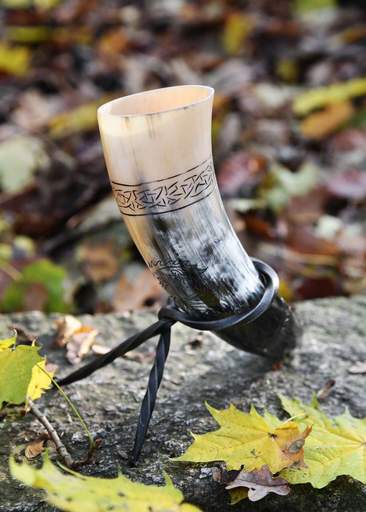 Drinking horn Fenrir wolf, 200-300 ml