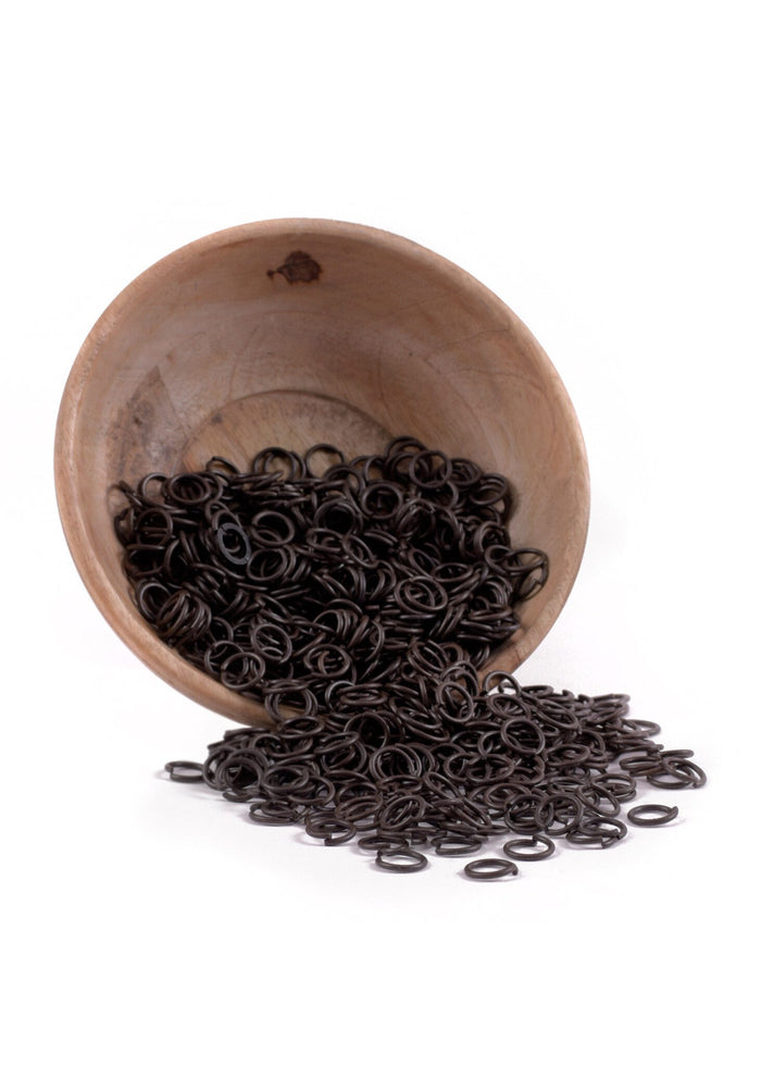 3 kg bronzed chainmail rings, unriveted, 9 mm