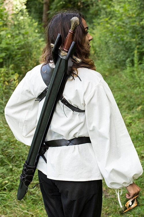 LARP back scabbard Sky Hook, brown