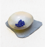 Viking glass beads Birka, 10 pieces, blue