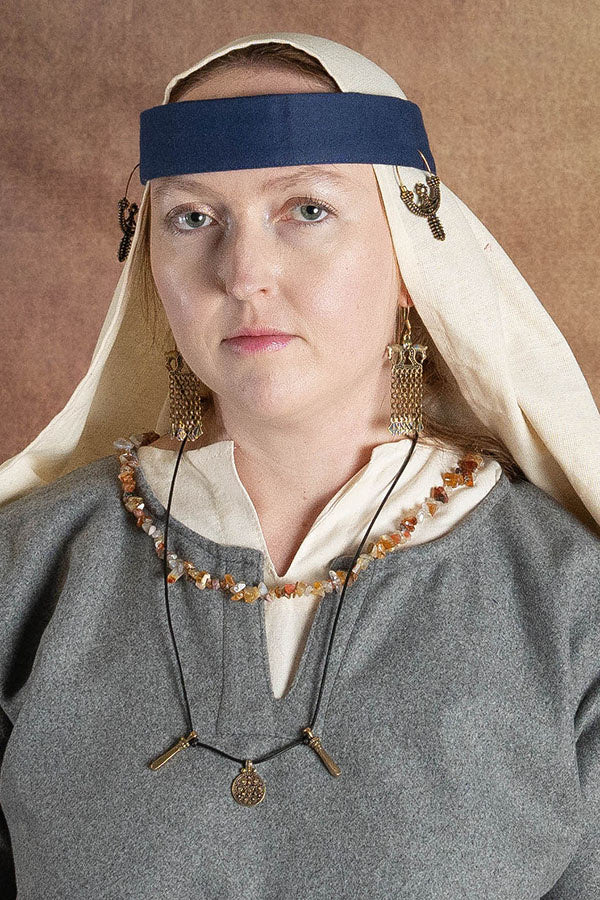 Wikińskie kolczyki z końmi, brąz