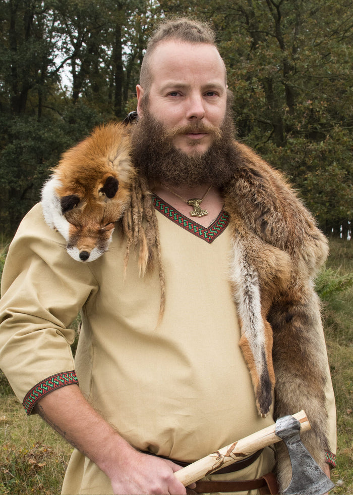 Sand coloured Viking tunic